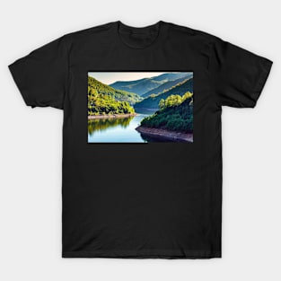 Lake between mountains T-Shirt